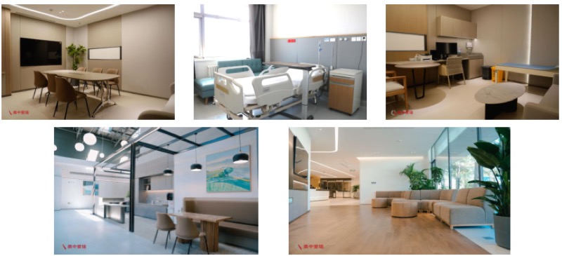 Rooms and lounges at Beijing Arion Cancer Center